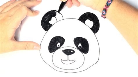 Panda Face Drawing For Kids