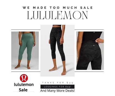 Lululemon Sale - We Made Too Much Sale, Lululemon Outlet & More ...