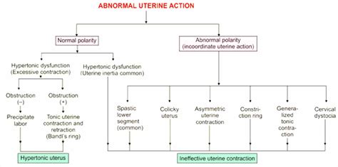 Abnormal uterine action - New