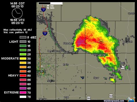 Very nice looking supercell on radar near Lubbock, TX : r/weather