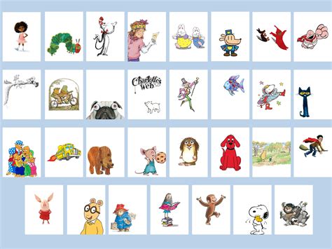 Iconic Childrens Book Characters Gallery Wall-classroom - Etsy