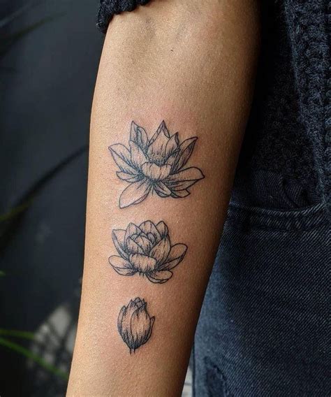 40+Amazing Water Lily Tattoo Designs with Ideas and Meaning - Body Art Guru