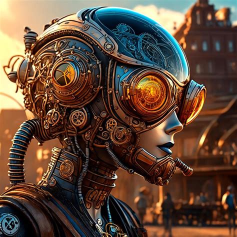 Premium AI Image | A Photograph Of A Steampunk Alien Taken From A Low ...