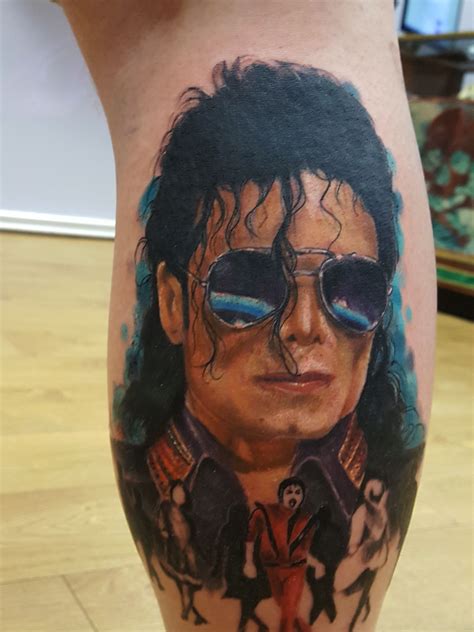 Michael Jackson Portrait Tattoo | Portrait tattoo, Portrait, Color tattoo