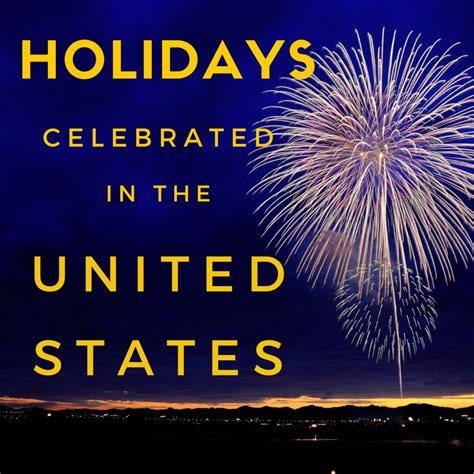 List of Holidays and Celebrations in the USA - Holidappy