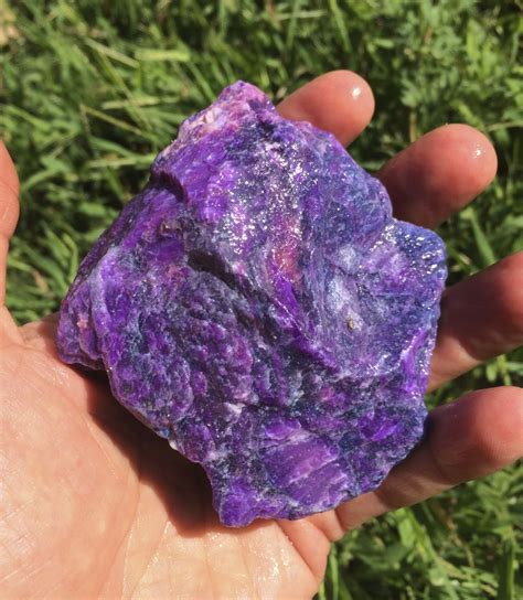 Sugilite (rough large) '5-point' large palm (288 grams) - Crystal ...