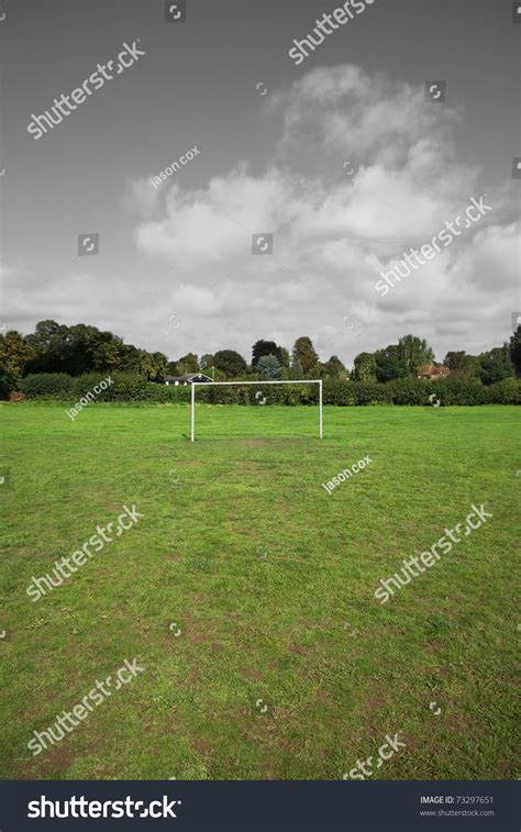 Small Goal Post In A Public Field Stock Photo 73297651 : Shutterstock