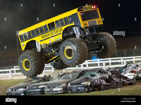 Toronto, Canada. 1st Oct, 2015. A monster truck performs during the ...