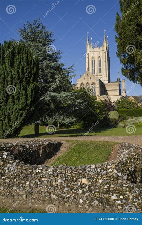 Bury St Edmunds Abbey and St Edmundsbury Cathedral Stock Photo - Image ...