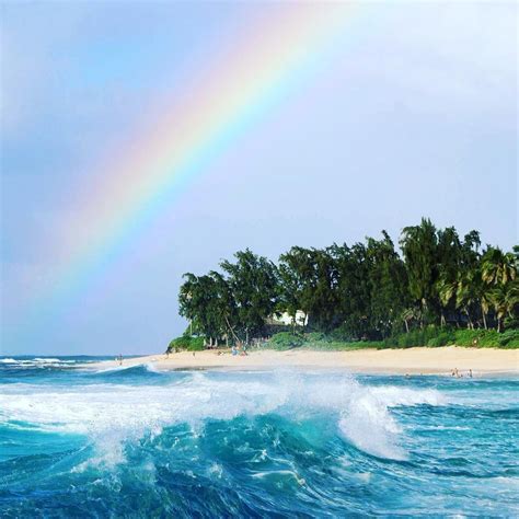 Sunset Beach Oahu #ਸਮਦਰ#ਬਚ #ਸਤਰਗਪਘ#rainbow#hawaii#oahu#sunsetbeach# ...