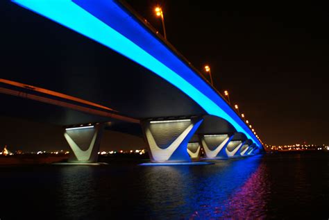 Al Garhoud Bridge, Dubai, UAE - GVA Lighting