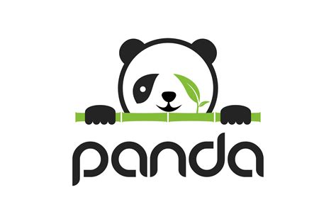 Cute Panda Logo Design Graphic by Barra Zain · Creative Fabrica