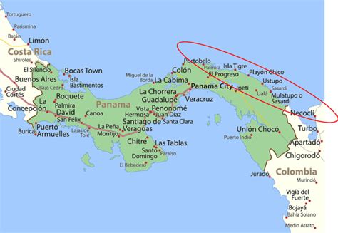 San Blas Islands Panama Map