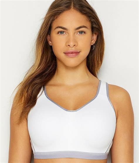 Wacoal WHITE/LILAC GRAY High Impact Convertible Sports Bra, US 32DD, UK ...