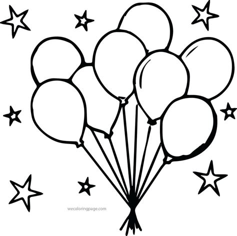 Balloon Coloring Pages at GetDrawings | Free download