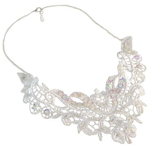 Lace Statement Necklace – Bridal Necklace – Twisted Pixies