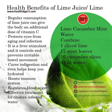 Health Benefits of Lime Juice | Health benefits of lime, Mint water ...