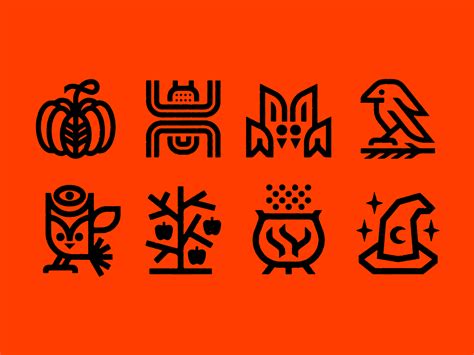 October/Halloween iconography by Ethan Fender on Dribbble