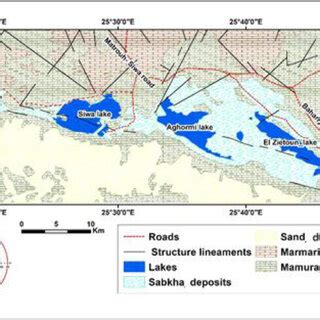 Geologic map of Siwa Oasis (after [ 17 ]). | Download Scientific Diagram