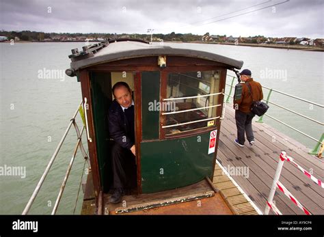 The Hythe Pier Ferry Railway near Southampton England Stock Photo - Alamy