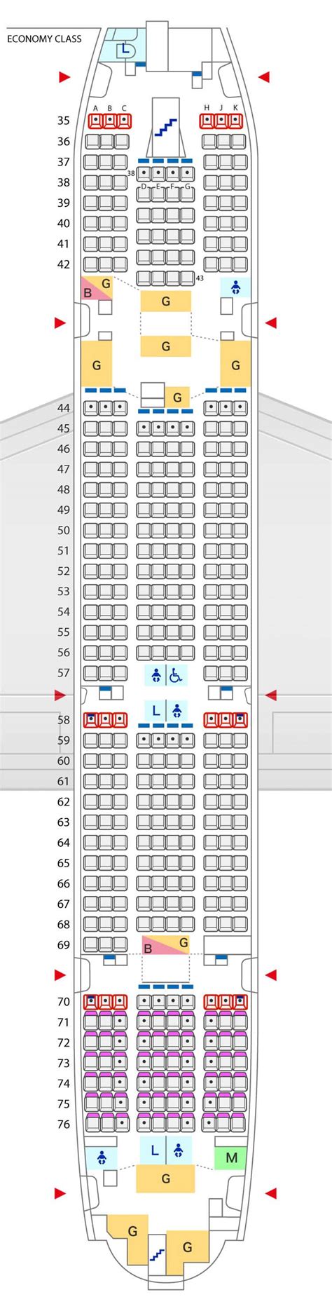 Airbus A380 Seat Chart