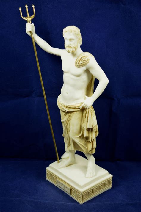 Poseidon Statue Ancient Greek God of the Sea Neptune Aged - Etsy