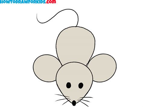 How to Draw a Mouse for Kindergarten - Easy Tutorial For Kids