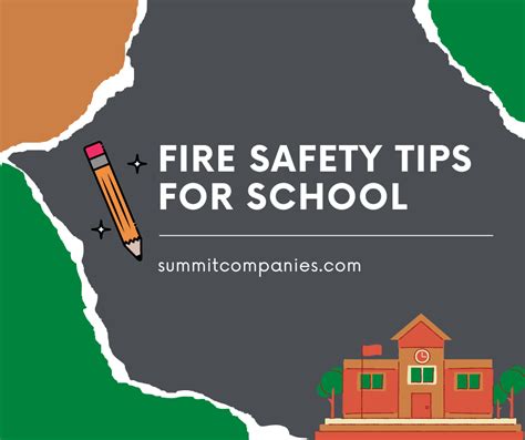 6 Fire Safety Tips for School - Summit Companies