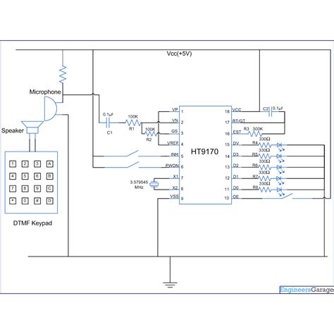 Circuit Diagram Of Dtmf Robot