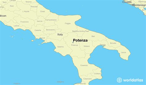 Where is Potenza, Italy? / Potenza, Basilicata Map - WorldAtlas.com