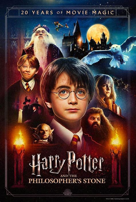 ‘Philosopher’s Stone’ 20 Years of Movie Magic poster — Harry Potter Fan ...