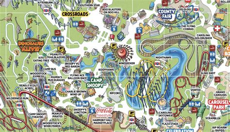 Carowinds Water Park Map