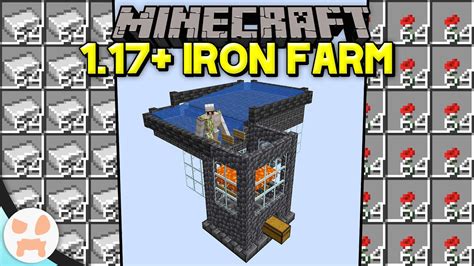 Minecraft 1.17 IRON FARM TUTORIAL | Easy, Efficient, Compact