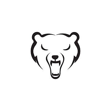 Bear Icon Logo Free Vector Strength Symbol Graphic Vector, Strength ...