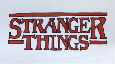 How to draw Stranger Things Logo ️ - YouTube