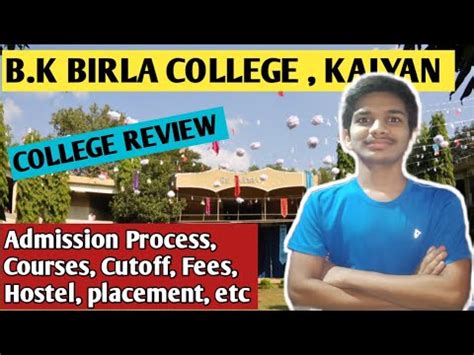 B.K BIRLA COLLEGE, KALYAN | Admission Process, Courses, Fees, Hostel ...