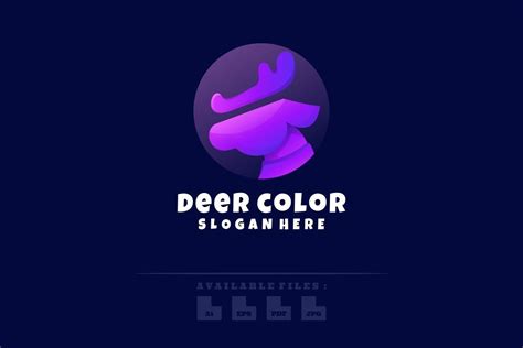 Deer Color Logo Graphic by maikofarazhatta · Creative Fabrica