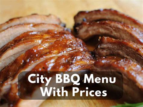 City BBQ Menu With Prices in 2023 - Modern Art Catering