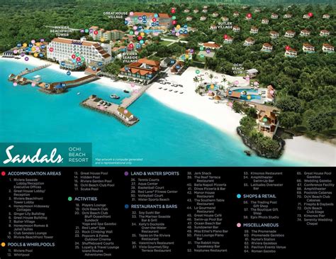 Resort Map | Sandals Ochi Beach Resort | Ocho Rios, Jamaica