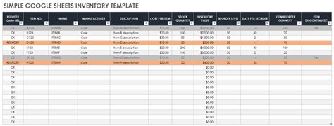 Free Google Sheets Inventory Templates | Smartsheet