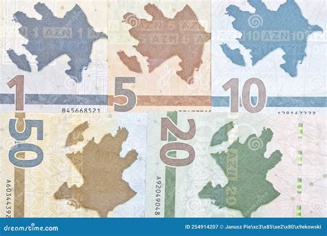 Azerbaijani Money. Azerbaijani Manat Banknotes. 5 AZN Coins Bills ...