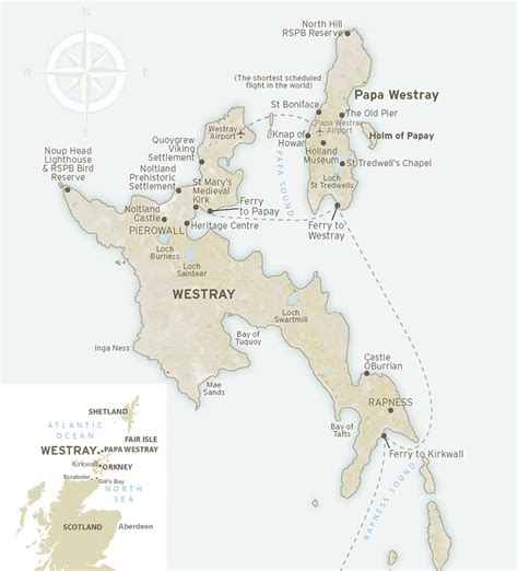 Map | Westray and Papa Westray Orkney