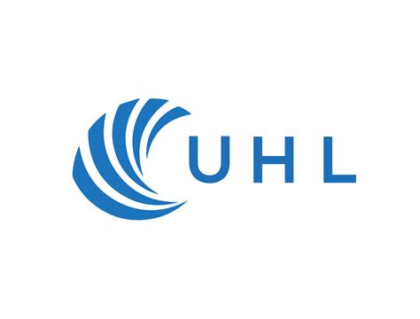 UHL letter logo design on white background. UHL creative circle letter ...