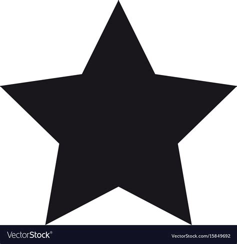 Black star symbol Royalty Free Vector Image - VectorStock