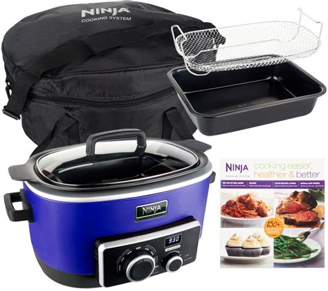 4-in-1 Ninja Cooking System w/ Recipe Book, Bake Pan & Travel Bag ...