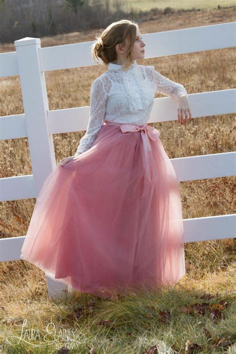 Long Tutu Rose Pink Tulle skirt – maidenlaneboutique