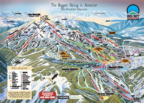 Big Sky Ski Map Free download