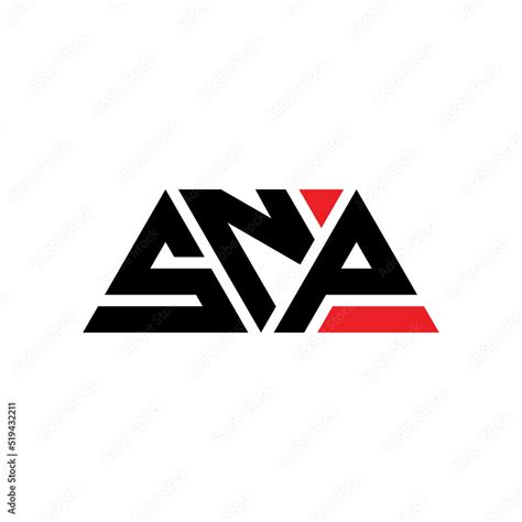 SNP triangle letter logo design with triangle shape. SNP triangle logo ...