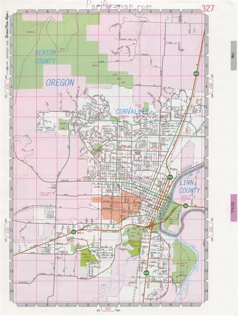 Corvallis oregon Street Map | secretmuseum