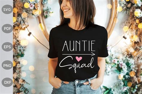 Auntie Squad SVG Design